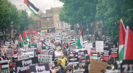 Di London Ribuan Aktivis Pro-Palestina Gelar Aksi Solidaritas