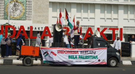 Aksi Bela Palestina, Masyarakat Semarang Padati Tugu Muda Sampaikan Aspirasi