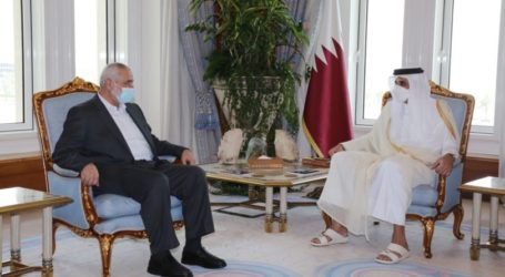 Emir Qatar dan Haniyeh Diskusikan Rekonstruksi Gaza