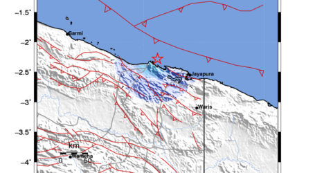 Gempa Bumi M 4,3 Guncang Jayapura Papua
