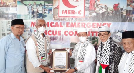 Persaudaraan Alumni 212 Salurkan Donasi Rp300 Juta Untuk Palestina Lewat MER-C