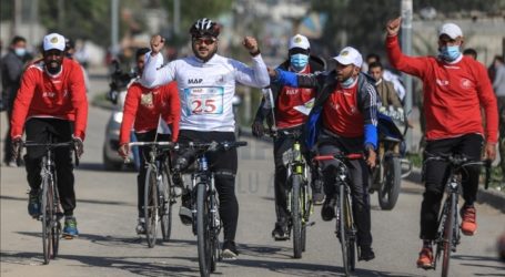 Ratusan Warga Ikuti Lomba Balap Sepeda di Gaza