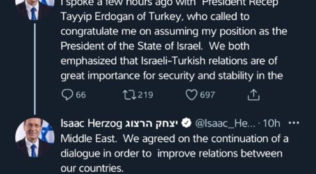 Herzog dan Erdogan: Hubungan Israel-Turki Penting Untuk Stabilitas Timur Tengah