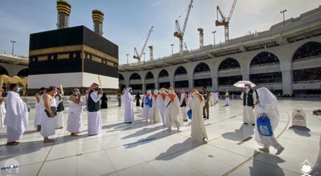 Kelompok Pertama Jamaah Haji 2021 Tiba di Masjidil Haram