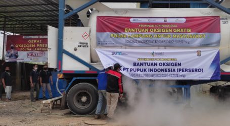 Oksigen Langka, Polda Lampung Buka Gerai Oksigen Gratis
