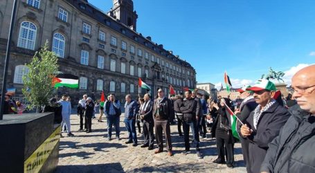 Pertama Kali Bendera Palestina Berkibar di Parlemen Denmark
