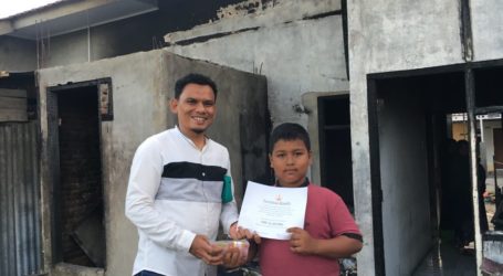 Cahaya Aceh Bantu Yatim Korban Kebakaran