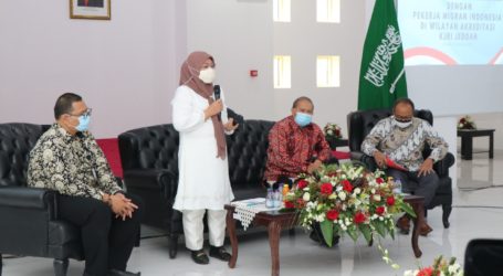 Menaker RI Bertemu Pekerja Migran Indonesia di KJRI Jeddah