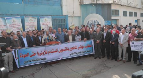 Pawai Palestina di Gaza Dukung Keberlanjutan Bantuan UNRWA