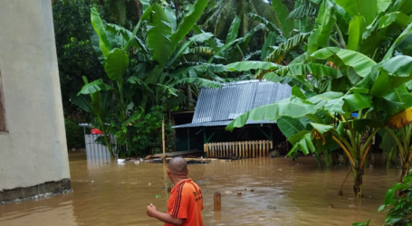 Banjir di Dua Kecamatan Lombok Barat, Berangsur Surut