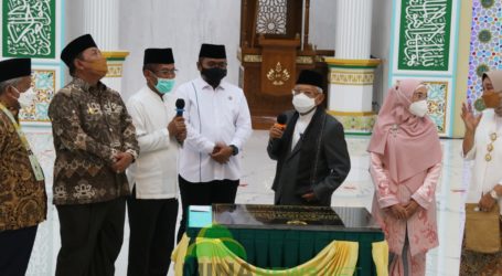 Wapres Ma’ruf Amin Resmikan Masjid Safinatul Ulum UIN Raden Intan Lampung