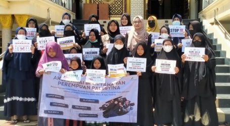 Aksi Solidaritas untuk Tahanan Perempuan Palestina di Bandung