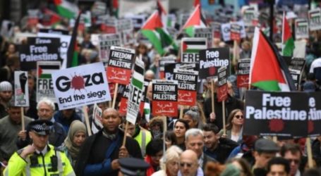 Demonstrasi di Chicago Protes Kejahatan Israel Terhadap Palestina