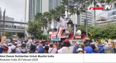 Ratusan Massa Gelar Aksi Solidaritas untuk Muslim India