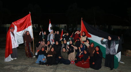 Ponpes Al-Fatah Lampung Gelar Aksi Peduli Tahanan Perempuan Palestina