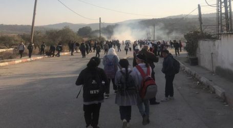Mahasiswa Palestina Bentrok dengan Pasukan Pendudukan di Nablus
