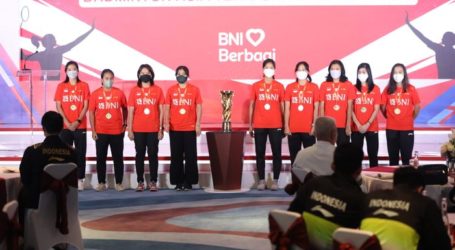 BNI Apresiasi Tim Bulutangkis Indonesia Juara BATC 2022