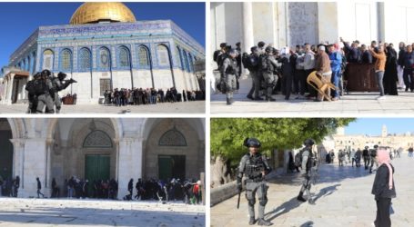 Polisi Pendudukan Israel Tangkap 400 Jamaah Muslim di Masjid Al-Qibli