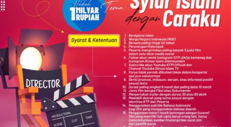 Berhadiah Total Rp.1 Miliar, Ini Syarat Ikuti Kompetisi Film Pendek Islami 2022