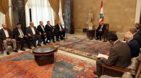 Pemimpin Hamas Bertemu Presiden Lebanon Michel Aoun