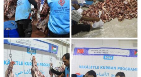 Kementerian Wakaf di Gaza Bagikan Daging Kurban untuk 13.000 Warga