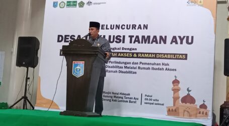 Masjid Nurul Hidayah Jadi Percontohan Rumah Ibadah Ramah Disabilitas di Lombok Barat