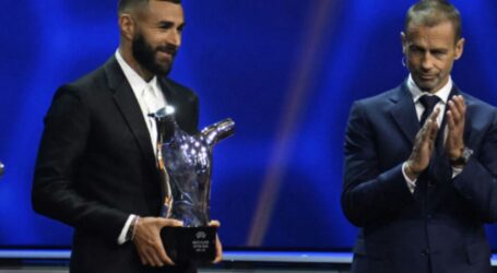 Karim Benzema Dinobatkan sebagai Pemain Sepakbola Terbaik Eropa