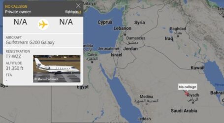 Media Ibrani: Sebuah Pesawat Eksekutif Israel Mendarat di Riyadh