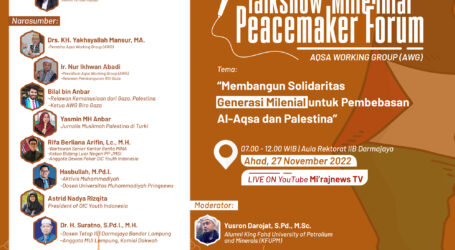 Puncak BSP, AWG Akan Gelar Talkshow Millennial Peacemaker Forum di Lampung