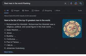 Sebagai Manusia Terbaik di Dunia, Google Nobatkan Nabi Muhammad SAW