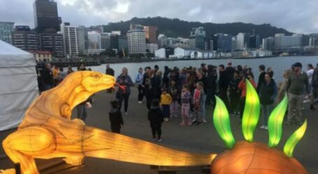 Lentara Komodo Pukau Pengunjung Lumino City Festival, Selandia Baru
