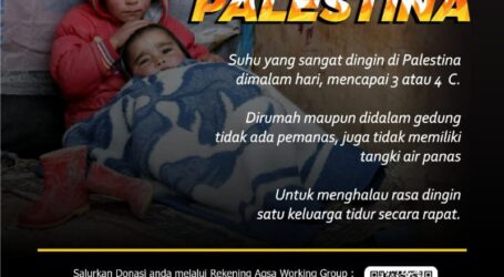 AWG Buka Donasi Bantuan Musim Dingin untuk Warga Gaza
