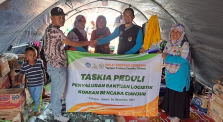 SIT Taskia Bekasi Salurkan Bantuan Korban Gempa Cianjur