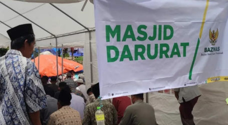 BAZNAS Dirikan Empat Masjid Darurat Untuk Korban Gempa Cianjur