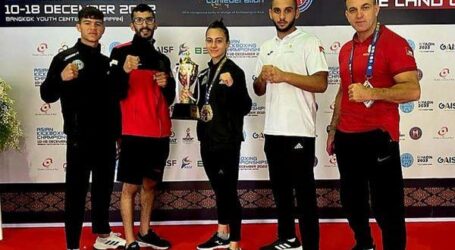 Kickboxer Palestina Raih Medali Emas di Kejuaraan Asia