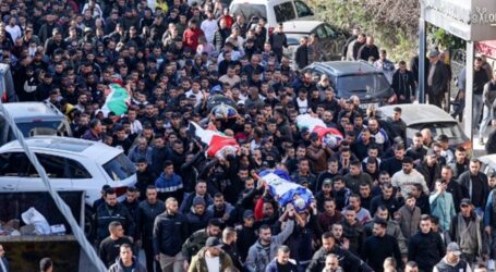 Puluhan Ribu Warga Palestina Ikut Prosesi Pemakaman 9 Korban Pembantaian Jenin