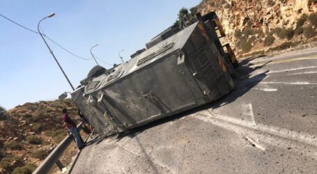 Empat Tentara Israel Terluka Akibat Kendaraan Terbalik