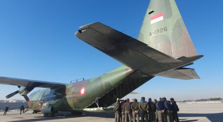 Turkiye Gunakan Hercules TNI-AU Angkut Logistik ke Daerah Terdampak Gempa