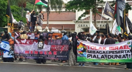 Aksi PA 212 Tolak Timnas Israel U-20 ke Indonesia