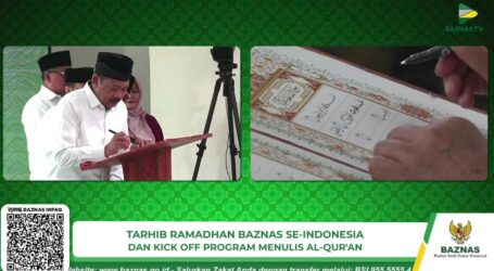 Tarhib Ramadhan BAZNAS Luncurkan Program Menulis Al-Quran
