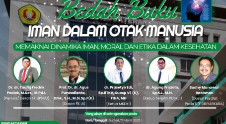 FK UPN Veteran Jakarta Bedah Buku Iman dalam Otak Manusia Karya Dr. dr Taufiq Pasiak