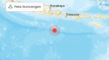 Gempa Berkekuatan 5,7 Terjadi di Perairan Jember, Jawa Timur