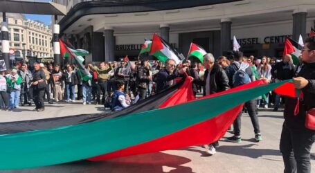 Komunitas Palestina di Brussels Peringati Hari Tahanan