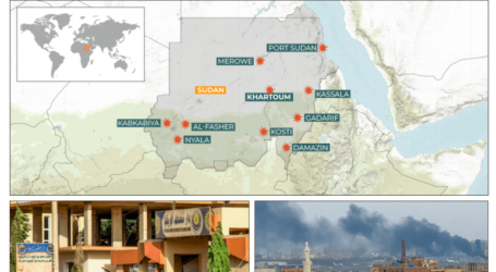 Peta Pertempuran Sengit di Sudan