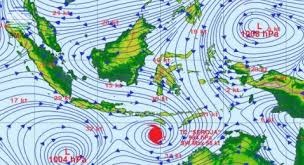 BMKG: Siklon Tropis Terdeteksi di Utara Wilayah Indonesia