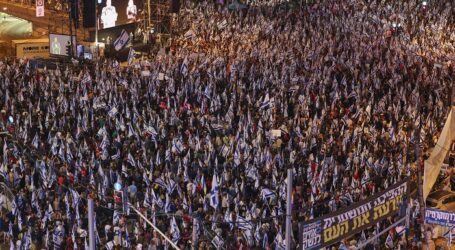 Pekan ke 20, Sekitar 100.000 Warga Israel Demo Kecam Pemerintah Netanyahu