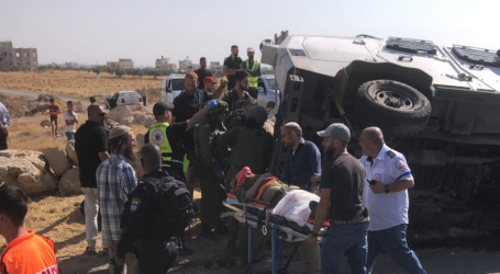 Kendaraan Militer Israel Terbalik, Empat Tentara Terluka