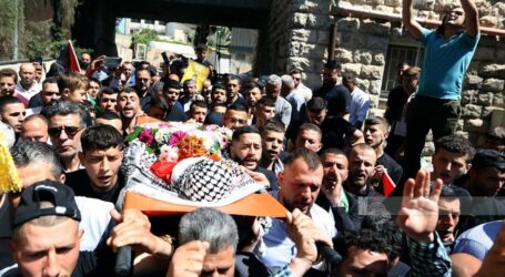 Ratusan Warga Palestina Makamkan Balita yang Meninggal Ditembak Tentara Israel