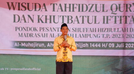 Kanwil Kemenag Berharap Ponpes Al-Fatah Lampung Berkembang Pada Segi Al-Qur’an