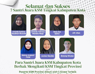 Tujuh Santri Ponpes Al-Fatah Lampung Raih Juara Pada KSM 2023